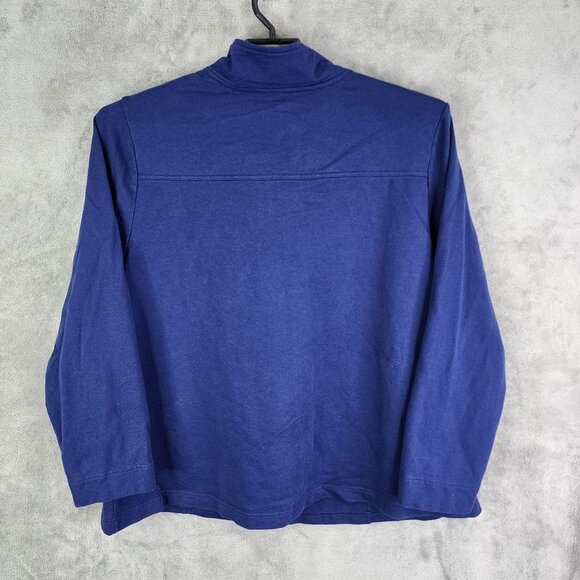 Womans Blue Karen Scott Sport Jacket Snap Button Down & Pockets Size 3X - Picture 4 of 7